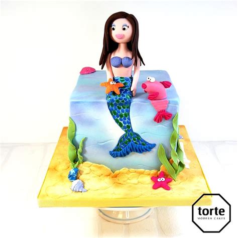 Pastel Mermaid Birthday Cake With D D Effects Birthdaycake Mermaid