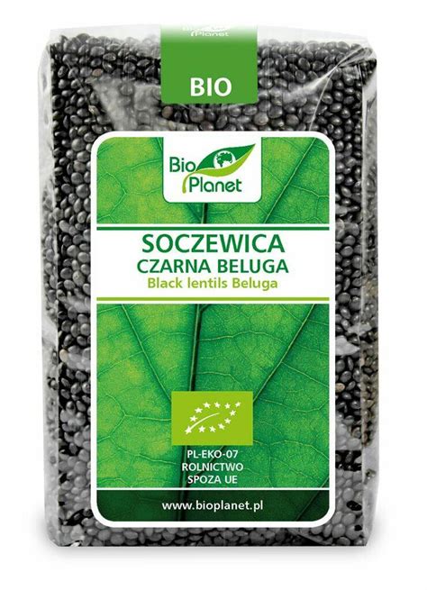 SOCZEWICA CZARNA BELUGA EKOLOGICZNA 500G BIO PLANET Bio Zakątek