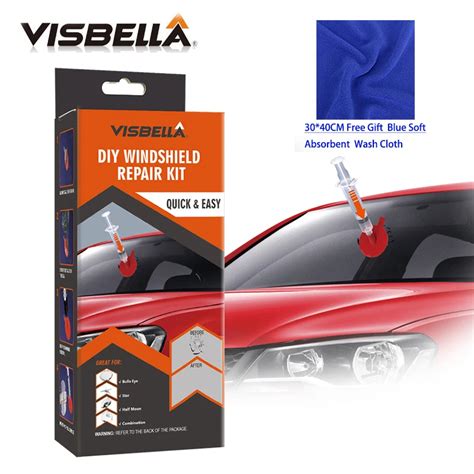 VISBELLA DIY Windshield Repair Kit Auto Windscreen Glass Windshield