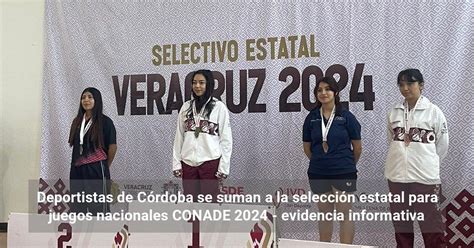 Deportistas de Córdoba se suman a la selección estatal para juegos