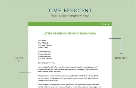 Letter Of Disengagement From Work In Word Pdf Download