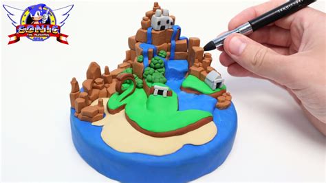 Making South Island From Sonic Polymer Clay Tutorial Youtube