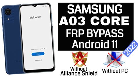 Samsung A Core Frp Bypass Android Without Alliance Shield