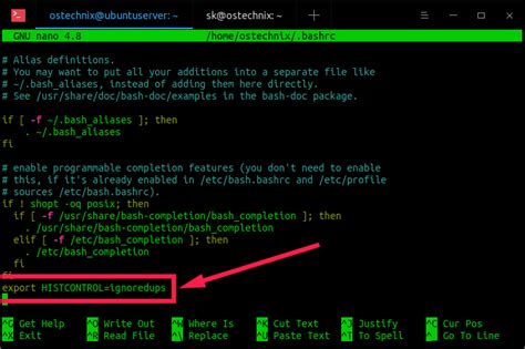 Avoid Duplicate Entries In Bash History In Linux OSTechNix