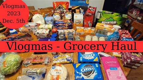 Walmart Grocery Haul Vlogmas 2023 Dec 5th Shop With Me Run Some