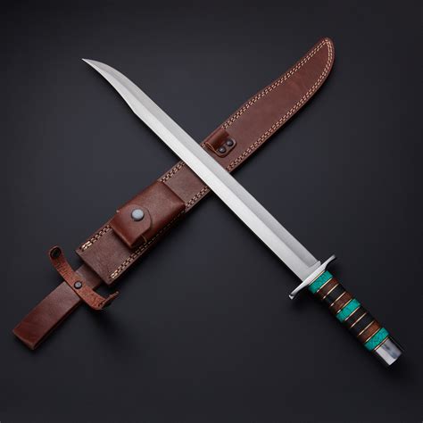 Turquoise Modern Cutlass Short Sword - Dōnotsura - Touch of Modern