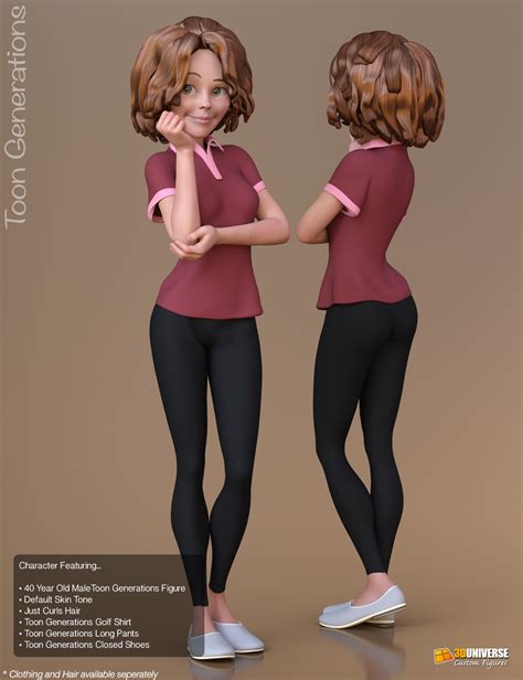 Toon Generations Essentials For Genesis 8 Female S Daz 3d