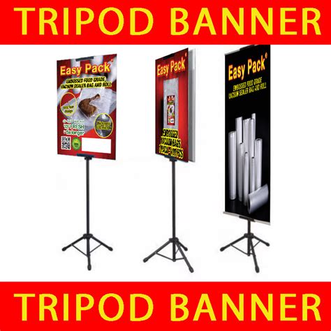 Jual Standing Tripod Banner Display Sisi Poster Lengkap Siap Pakai