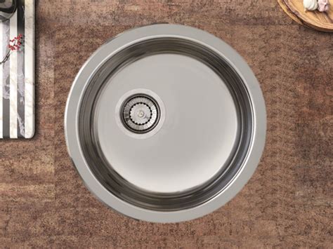 Stirling Sphere Fully Polished Stainless Steel Round Kitchen Sink 450