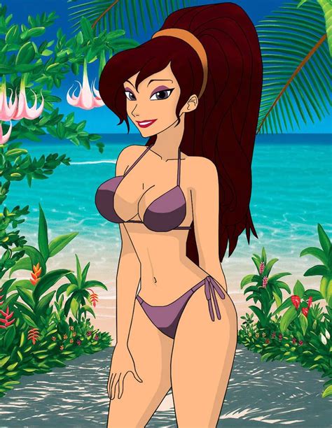 Megara In A Bikini By Carlshocker Female Cartoon Characters Sexy