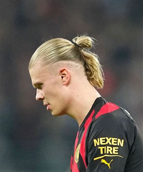 Erling Haaland Hair Cuts Hair Styles Man Bun Hairstyles