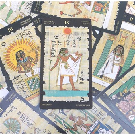 Egyptian Tarot Deck Tarô Egípcio Baralho de Cartas de Oráculo em