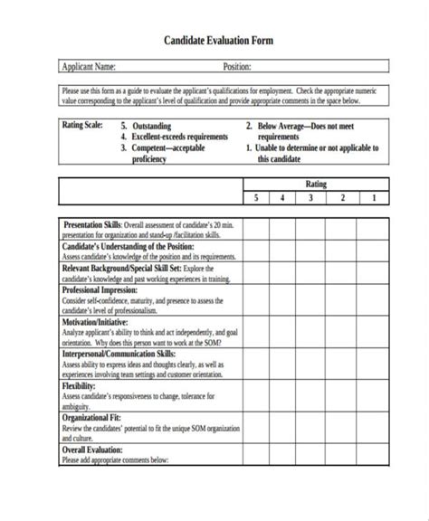 Free 37 Presentation Evaluation Forms In Pdf Ms Word Excel