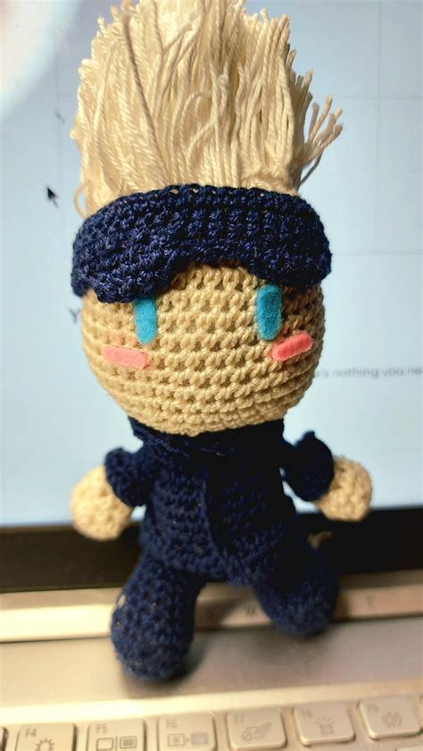 Jujutsu Kaisen Satoru Gojo Amigurumi Crochet Doll Etsy Hong Kong