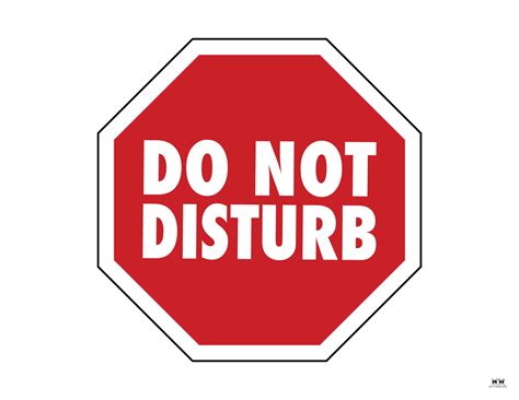 Do Not Disturb Signs 25 Free Printables Printabulls