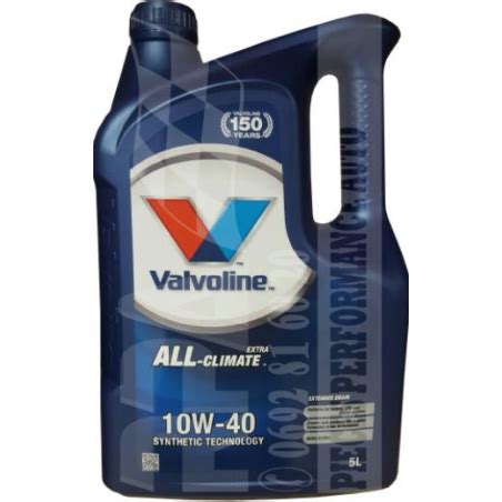 HUILE MOTEUR VALVOLINE ALL CLIMATE 10W40 5L