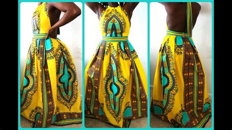 DIY HIGH NECK DASHIKI PRINT DRESS HOW TO SEW A ZIPPER FOR SUPER