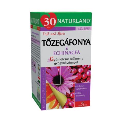 NATURLAND GYUMOLCSTEA TOZEGAFONYA ECHINACEA 20X PATIKATT Patika Egy