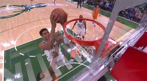 Giannis Antetokounmpo Dunk During 2021 Nba Finals Game 4