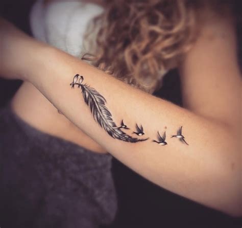 Feather Tattoos With Writing