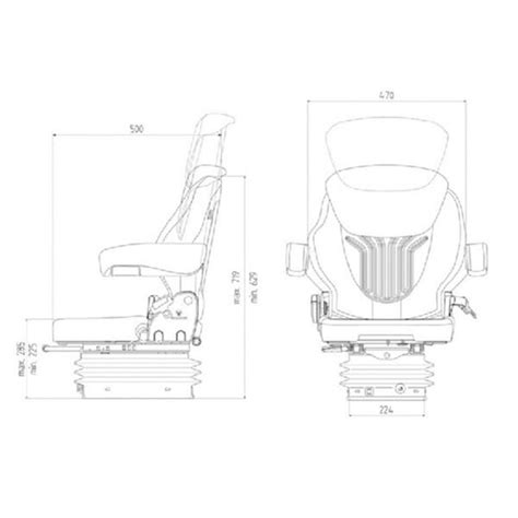 Fotel Grammer Pneumatyczny Compacto Comfort S 12V MSG93 511 PCW