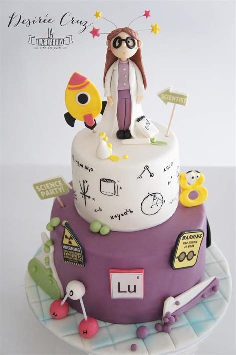 Scientist Cake Science Cake Teacher Cakes Birthday Cake Decorating