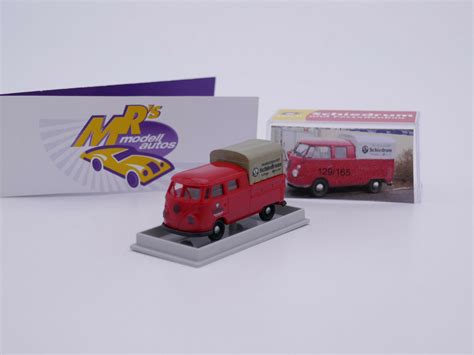 Mrs Modellautos Brekina 2021 07 VW T1b Doka Pritsche Mit Plane