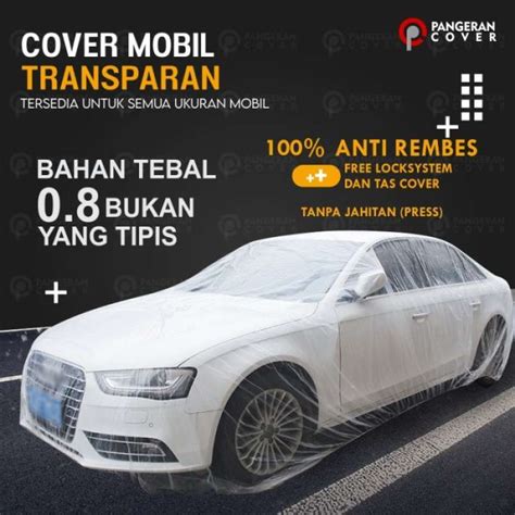 Jual Cover Mobil Transparan Plastik Bening Tebal Mobil Agya Innova