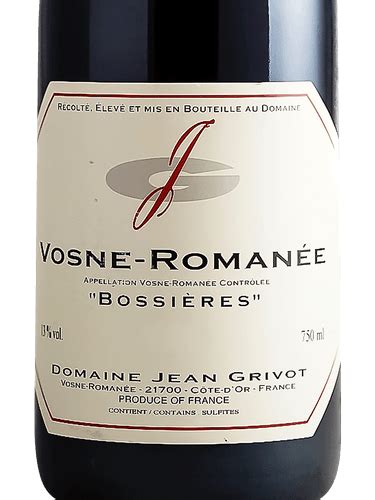 Domaine Jean Grivot Vosne Romanèe Bossières Vivino España