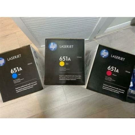 Hp 651a Original Toner Cartridge Set Black Cyan Yellow Magenta