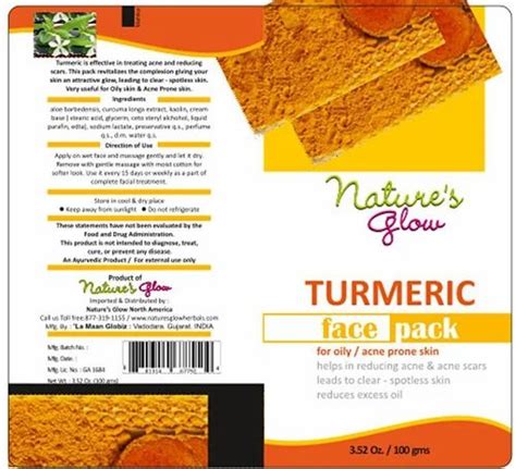 Turmeric Face Pack at Rs 130 in Vadodara | ID: 2853862531997