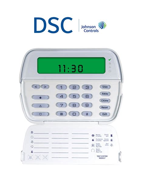 DSC PK5501 Teclado Cableado De Iconos Admite 64 Zonas Compatible Con