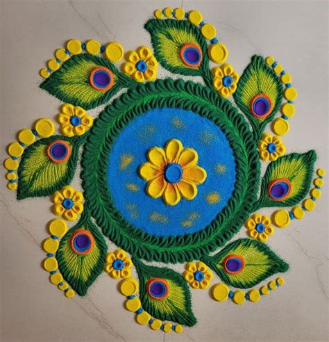 Diwali 2023: Free Hand Rangoli Design