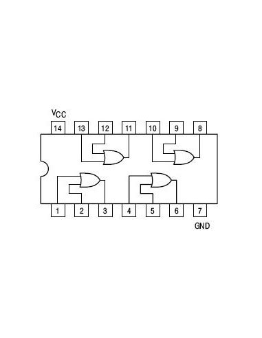 Sn Hc N Quad Input Or Gate Dip