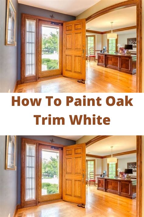 How To Paint Oak Trim White | Oak trim, Painting trim white, Honey oak trim