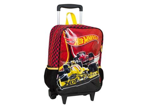Mochila Rodinhas Escolar Sestini Hot Wheels M G o Melhor Preço é no Zoom