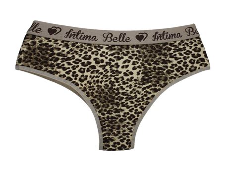 Intima Belle Ref 512 Calcinha Tanga Algodão Estampada Lingerie Vendas