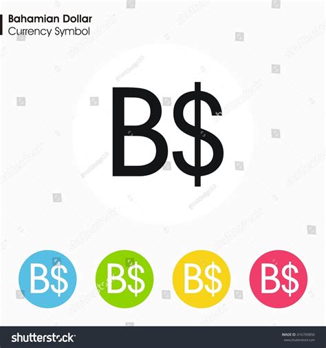 Bahamian dollar sign icon.Money symbol. Vector - Royalty Free Stock ...