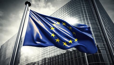 premium photo  flag   european union logo