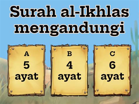 Kefahaman Surah Al Ikhlas Quiz