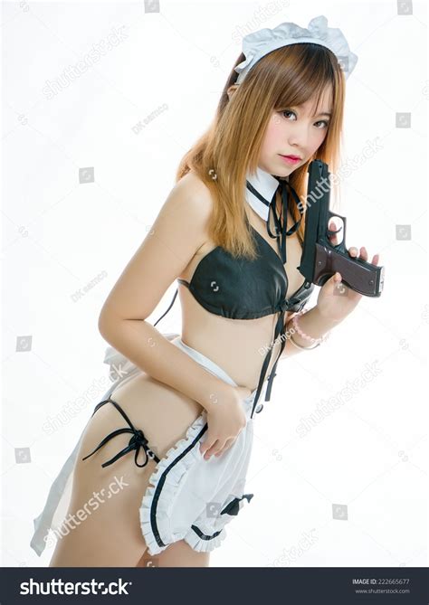 Sexy Asian Girl Model Cosplay Bikini Shutterstock