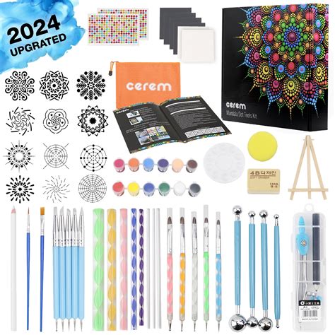 Mandala Dotting Tools Starter Set With Acrylic Paints Reusable