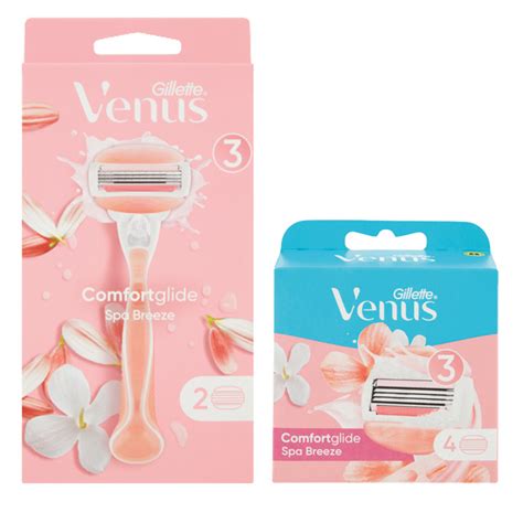 Gillette Venus Comfortglide Spa Breeze Rasoio Lame Di Ricambio