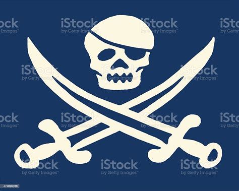 Skull And Cross Swords Flag