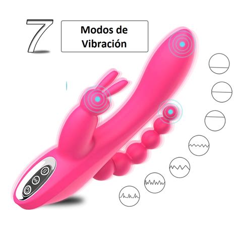 Vibrador Triple Estimulantes Ano Vaginal Y Clitoris Pecados Sex