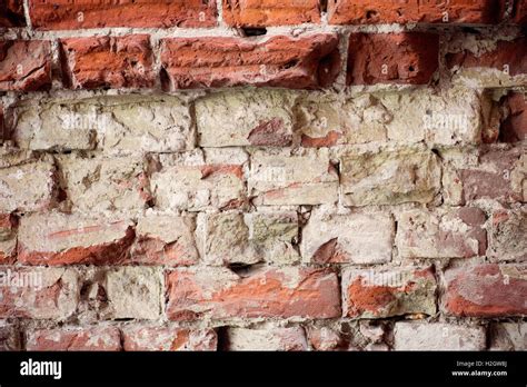 Background Of Cracked Brick Wall Texture Stock Photo Alamy