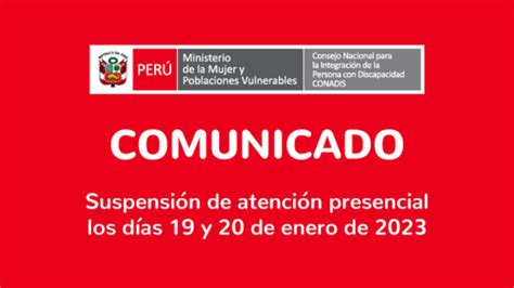 Comunicado sobre suspensión de atención presencial en la Sede Central