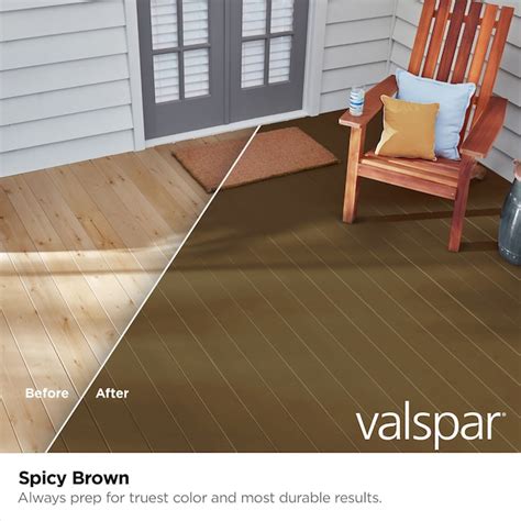 Valspar Spicy Brown Solid Exterior Wood Stain and Sealer (1-quart) in ...