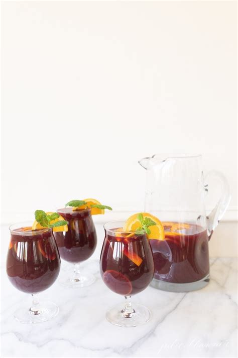 The Best Spanish Sangria Punch Julie Blanner