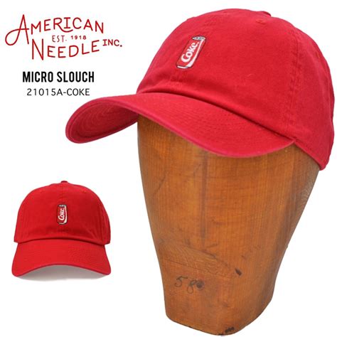 American Needle Micro Slouch Cap Hat Coca Cola